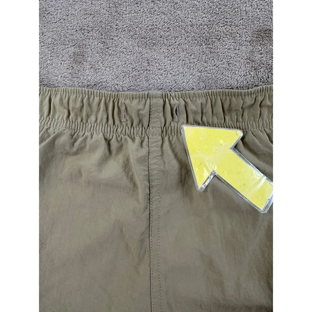 Vintage Polo Ralph Lauren Swim Trunks Mens L Khaki Tan Mesh Lined no Drawstrings